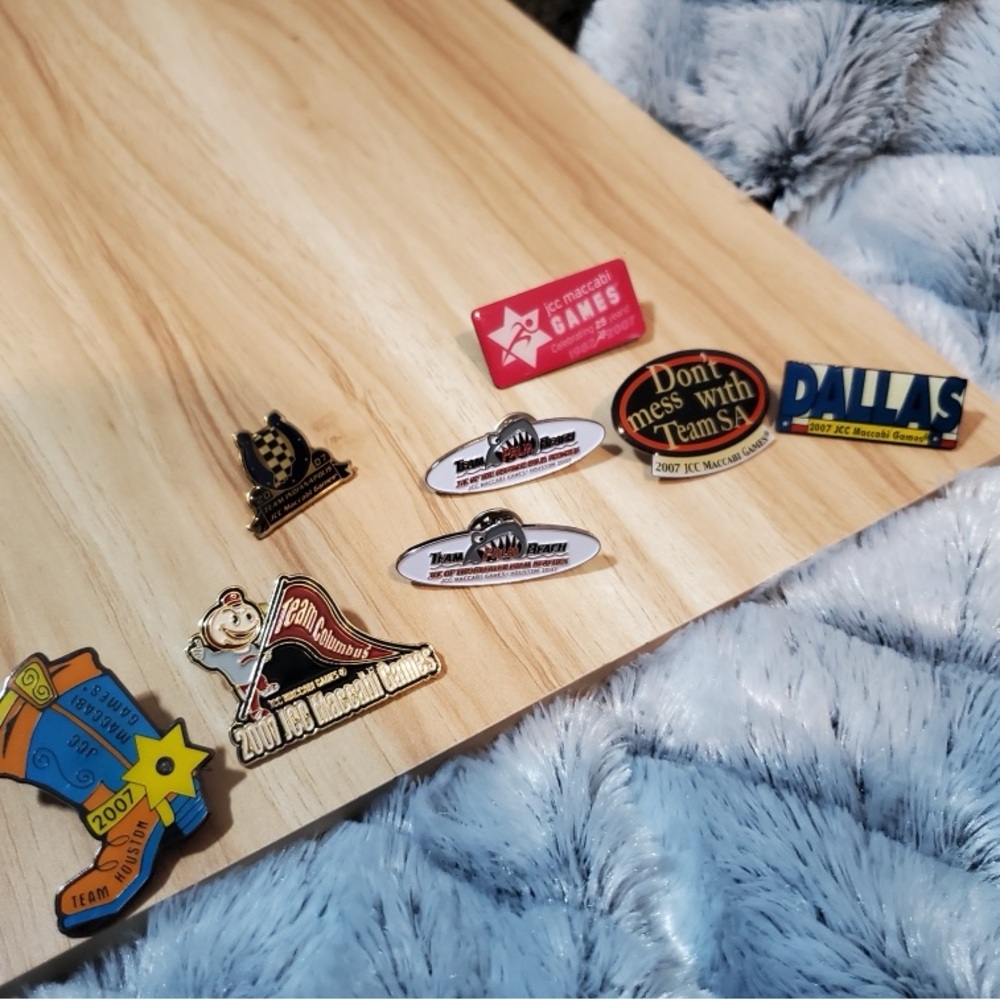 2017 JCC MACCABI GAMES PINS x 8